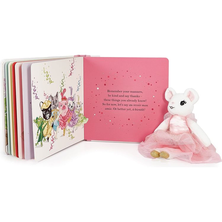 Claris The Mouse: Claris Says Merci & Pink Mini Plush Doll Book Bundle - Image 2