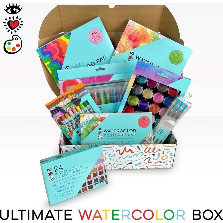 I Heart Watercolor Art Supply Bundle - Image 3